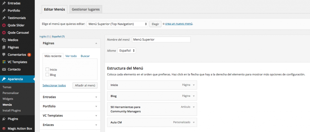 Instalar Configurar WordPress