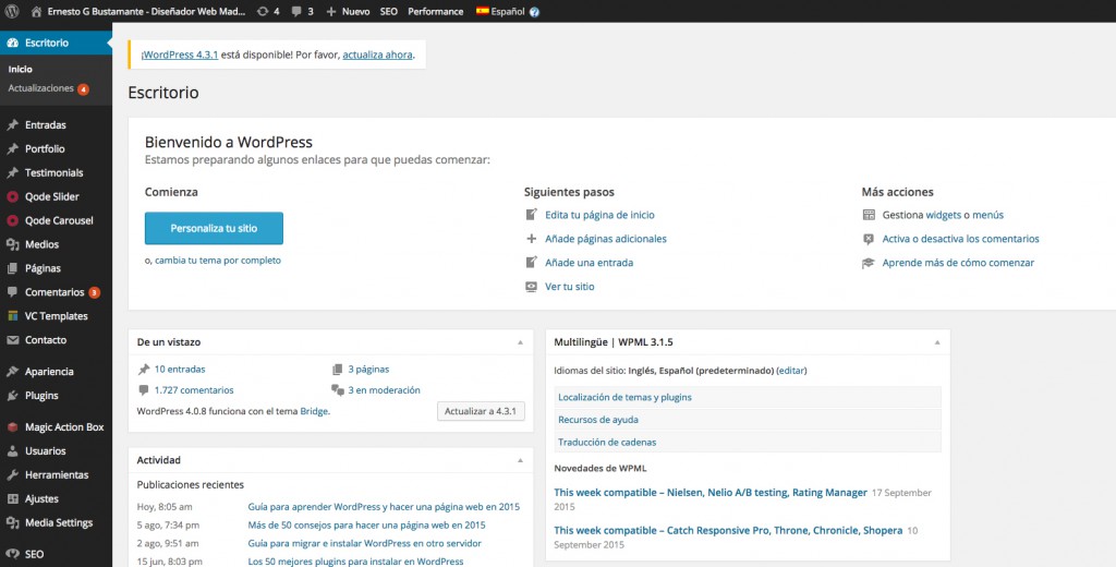 Instalar Configurar WordPress