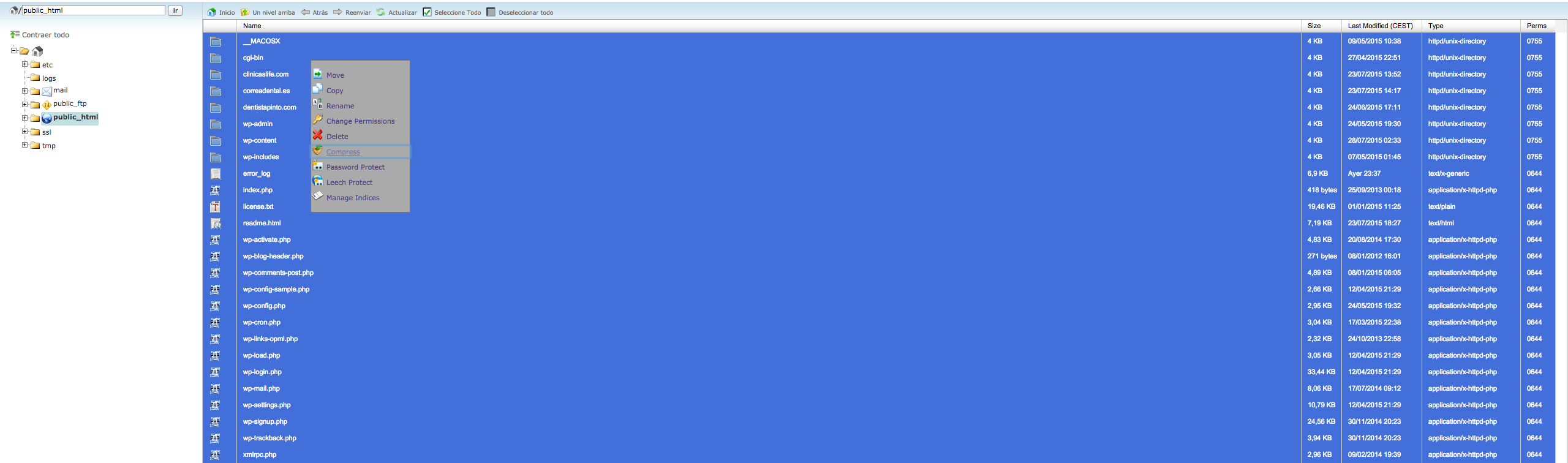 Migrar Instalar WordPress